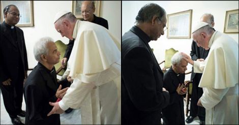 Fr Tom Uzhunnalil met Pope Francis Fr Tom Uzhunnalil met Pope Francis