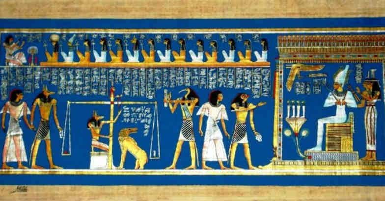 Egyptian-papyrus-painting