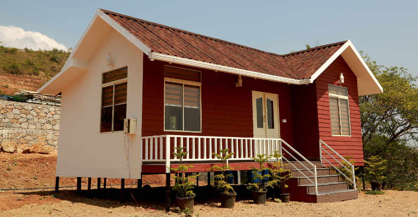 This model house at Attapadi was built within 10 days on a budget of Rs 5 lakh This model house at Attapadi was built within 10 days on a budget of Rs 5 lakh