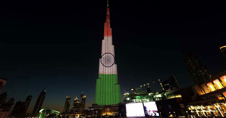 Burj Khalifa gets a tricolor makeover Burj Khalifa gets a tricolor makeover