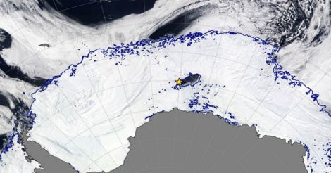 Giant hole reopens in Antarctic
