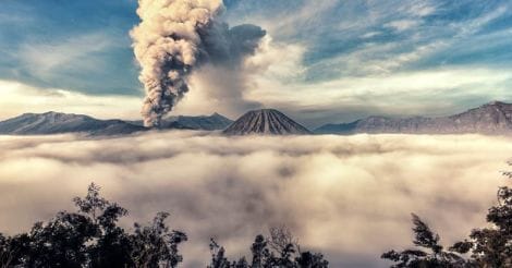 Krakatau volcano Eruption