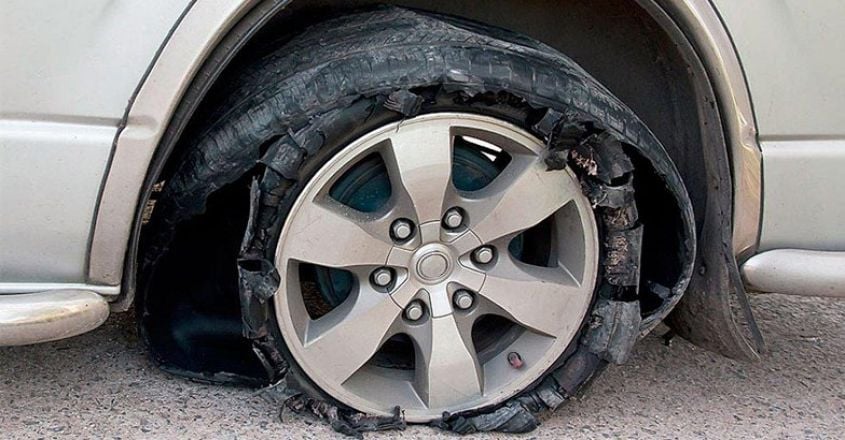 Tyre Burst Accident