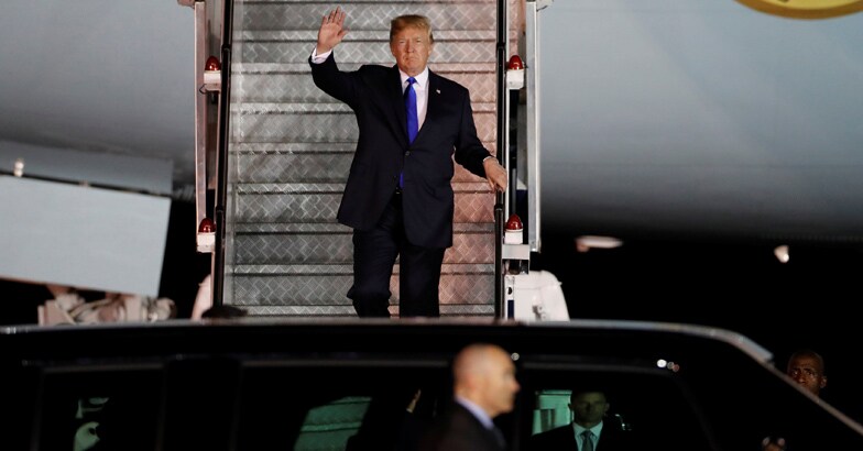 NORTHKOREA-USA-TRUMP-ARRIVAL NORTHKOREA-USA-TRUMP-ARRIVAL