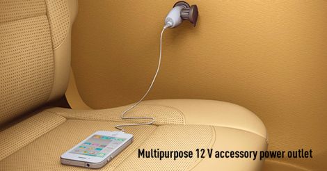 Multipurpose 12 V accessory power outlet