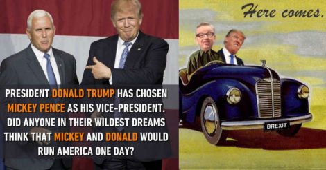 Donald Trump and Mickey Pence