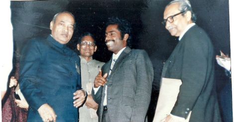 Karoor Soman with ex-PM Narasimga Rao and  Dr.K.M.George