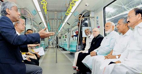 metro rail modi kummanam