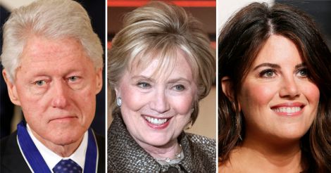 Bill Clinton, Hillary Clinton, Monica Lewinsky