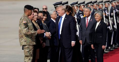 Donald-Trump-reaches-South-Korea