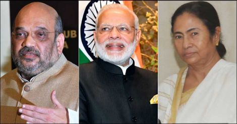 Narendra Modi, Amit Shah, Mamatha Banerjee