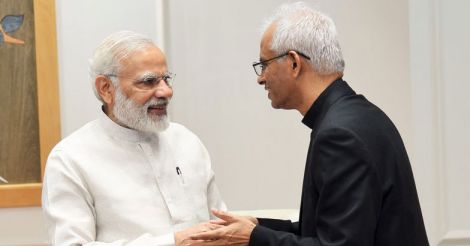 Fr Tom Uzhunnalil meets Prime minister Narendra Modi