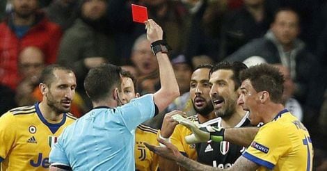 Buffon-Red-Card