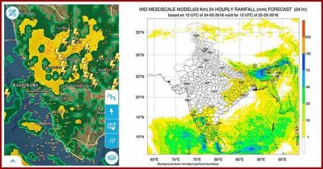 Kerala Rain Map