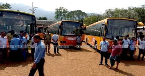 Sabarimala | KSRTC Buses at Nilakkal