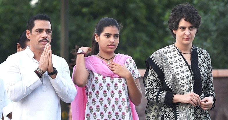 Robert Vadra, Miraya Vadra, Priyanka Vadra Robert Vadra, Miraya Vadra, Priyanka Vadra