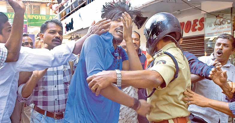 protester-caught protester-caught