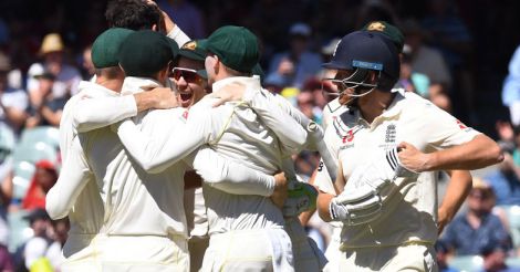 Australia team celebration