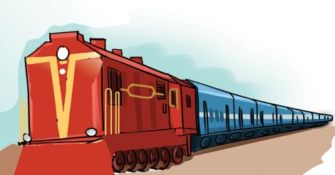 Train representational image