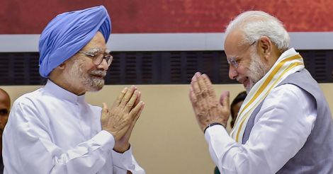 Manmohan Singh, Narendra Modi