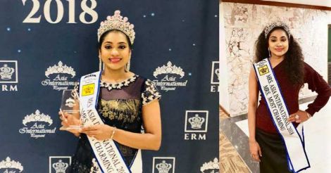 sasilekha-wins-mrs-charming-title-at-asia-international-beauty-pageant