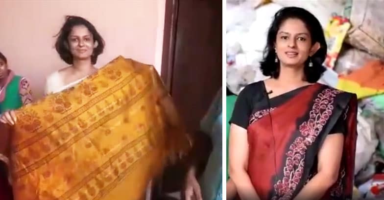 collector-vasuki-wears-used-clothes-to-promote-reuse collector-vasuki-wears-used-clothes-to-promote-reuse