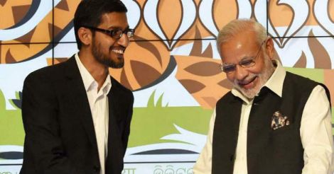 Sundar-Pichai-Modi Sundar-Pichai-Modi