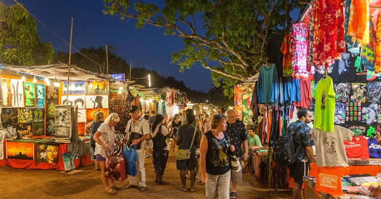 night market in goa night market in goa