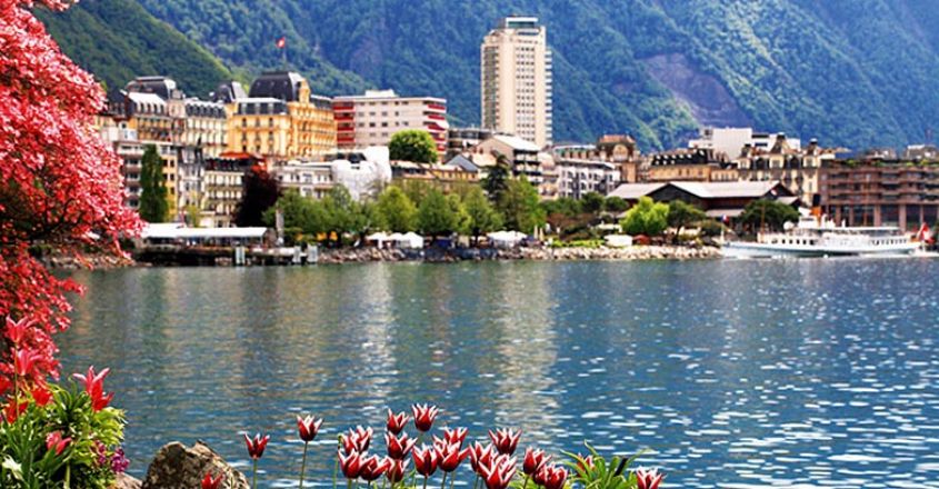  Montreux and  Lake Geneva, Switzerland.