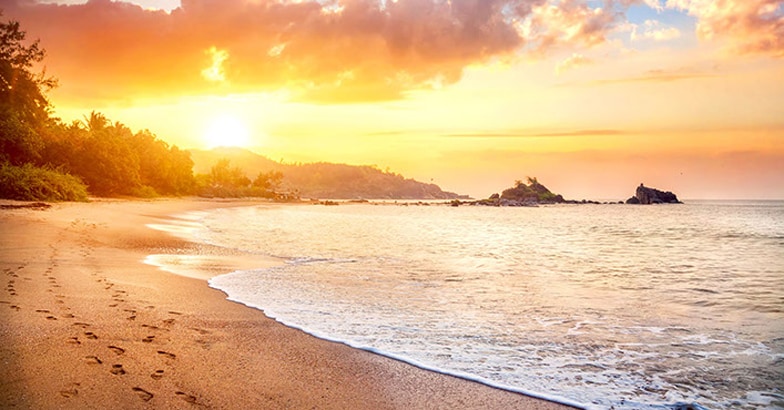 Om beach in India Om beach in India