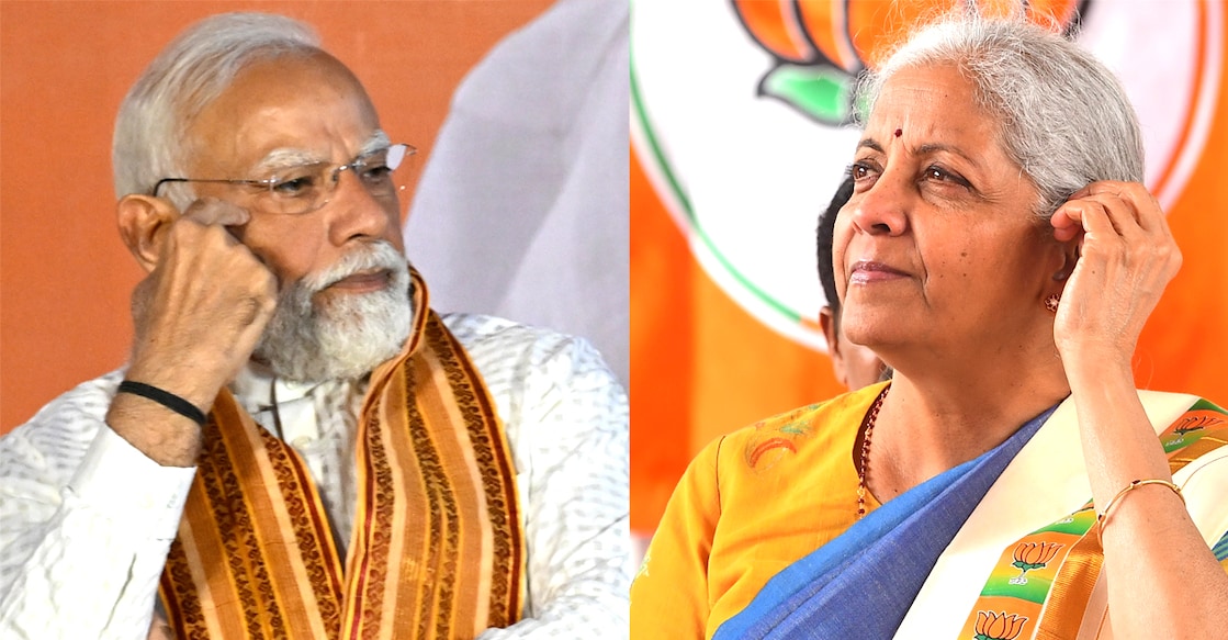 പ്രധാനമന്ത്രി നരേന്ദ്ര മോദി, ധനമന്ത്രി നിർമല സീതാരാമൻ (ഫയൽ ചിത്രം, മനോരമ)