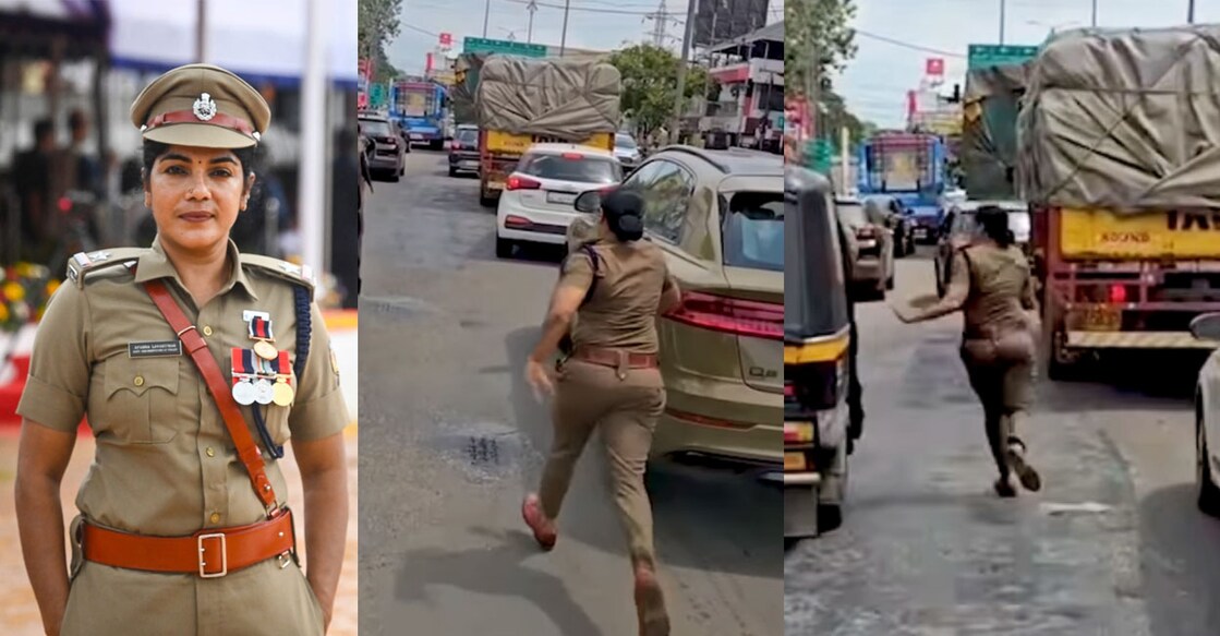 തൃശൂരിൽ വനിതാ പൊലീസ് വഴിയൊരുക്കിയത് രോഗിയില്ലാത്ത ആംബുലൻസിന്; ആംബുലൻസ് ഡ്രൈവർക്ക് പിഴ ;  വൻ ട്വിസ്റ്റ്