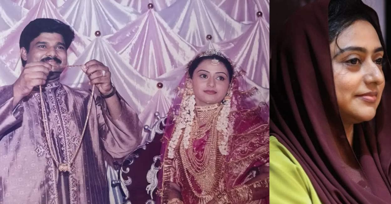 Rahna Navas plants a sapling on her 24th wedding anniversary