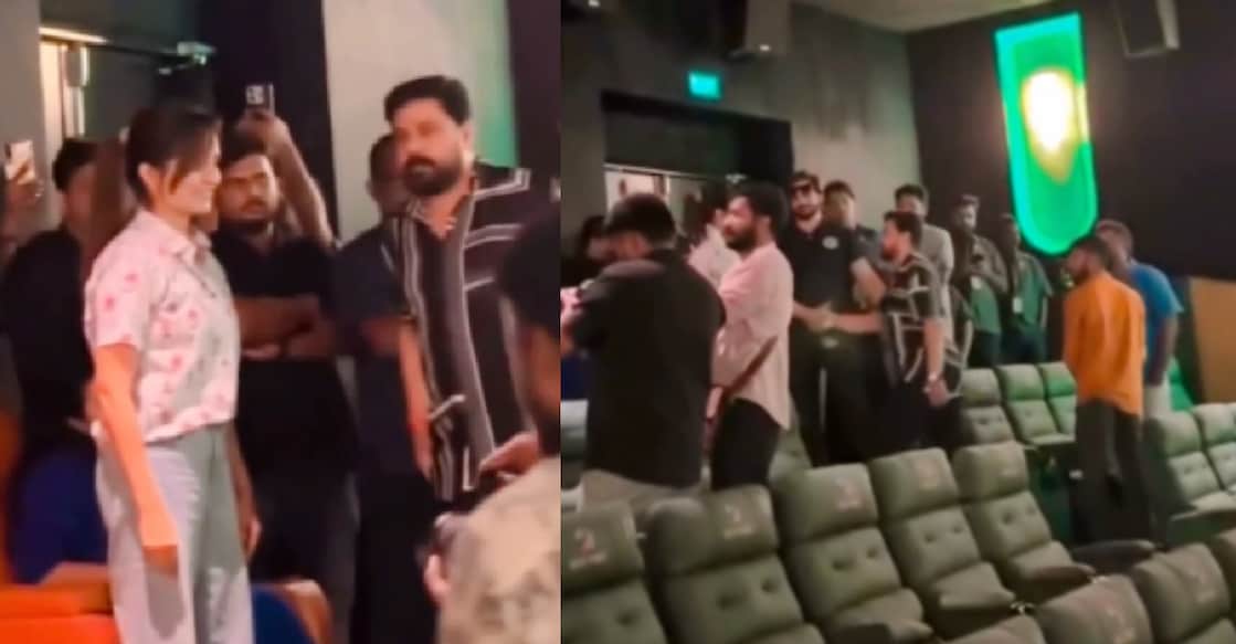 ദിലീപും മഞ്ജു വാരിയരും ഒരുമിച്ചു നിൽക്കുന്ന വിഡിയോ (Image:X/hereforRanbir)