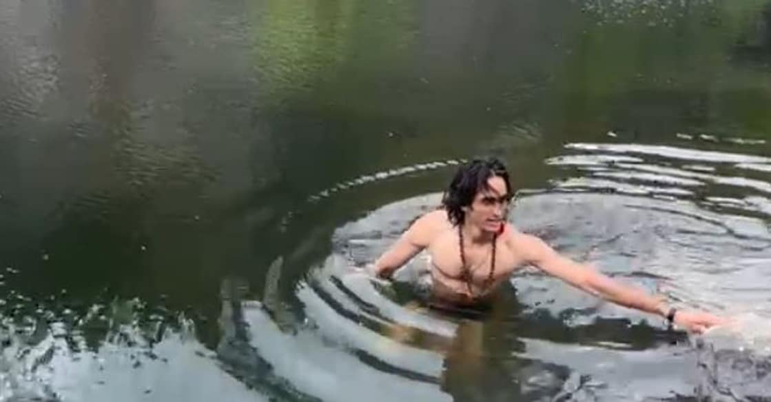 ദിവ്യാൻഷു വെള്ളത്തിൽ മുങ്ങിപ്പോകുന്നതിന് മുമ്പുള്ള ദൃശ്യം. Image Credit: Special Arrangement
