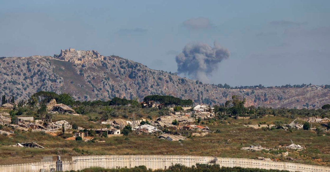 Smoke rises following Israeli bombardment in southern Lebanon close to the Beaufort Castle as seen from a position across the border in the Upper Galilee in northern Israel on June 19, 2026. Israel's military said on June 19 it was striking Hezbollah targets in parts of southern Lebanon, despite a peace deal in the Middle East war that includes Lebanon. (Photo by Jalaa MAREY / AFP) /