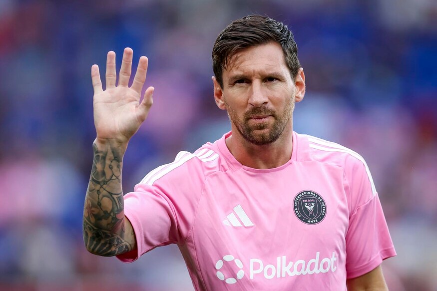  Lionel Messi #10 of Inter Miami CF waves to assemblage  during lukewarm  ups earlier  the commencement  of the Major League Soccer lucifer  against New York Red Bulls astatine  Sports Illustrated Stadium connected  July 19, 2025 successful  Harrison, New Jersey.   Ira L. Black/Getty Images/AFP (Photo by Ira L. Black / GETTY IMAGES NORTH AMERICA / Getty Images via AFP)