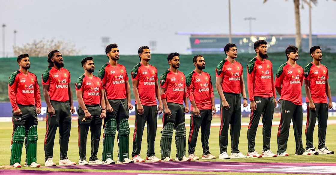 ബംഗ്ലദേശ് ക്രിക്കറ്റ് ടീം. (Photo by Fadel SENNA / AFP)