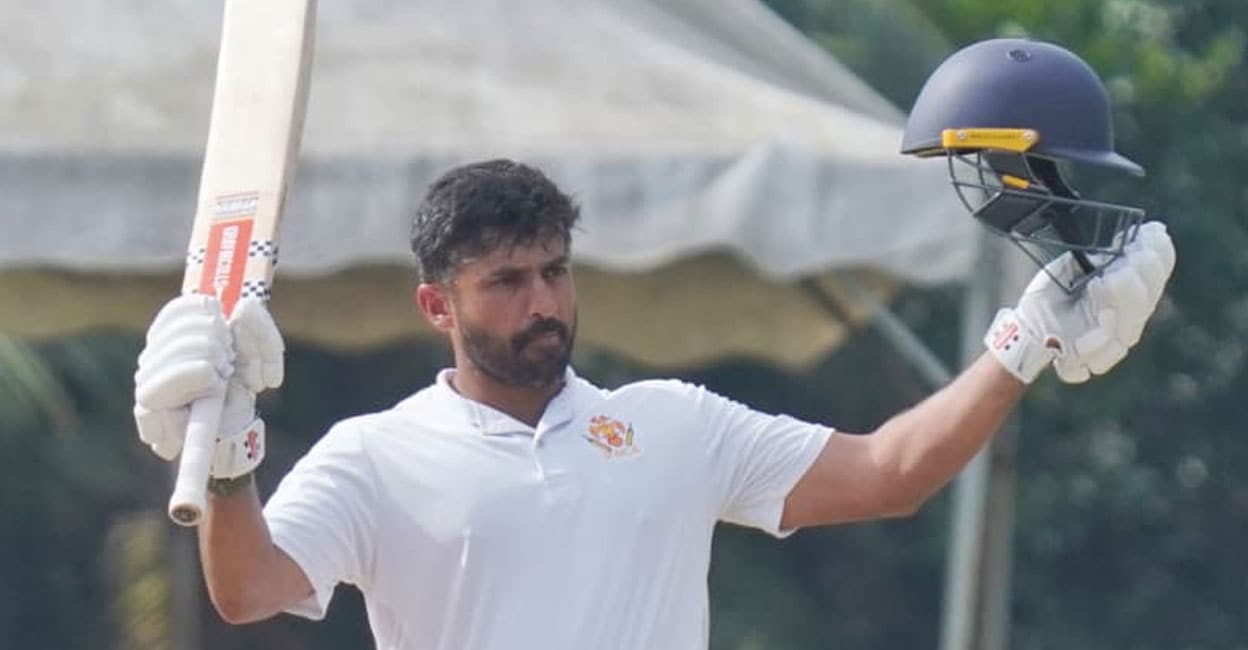 കേരളത്തോടും ‘കരുണ’ ഇല്ലാതെ കരുൺ, സെഞ്ചറി; വൻ നേട്ടം സ്വന്തമാക്കി താരം; കർണാടക ശക്തമായ നിലയിൽ