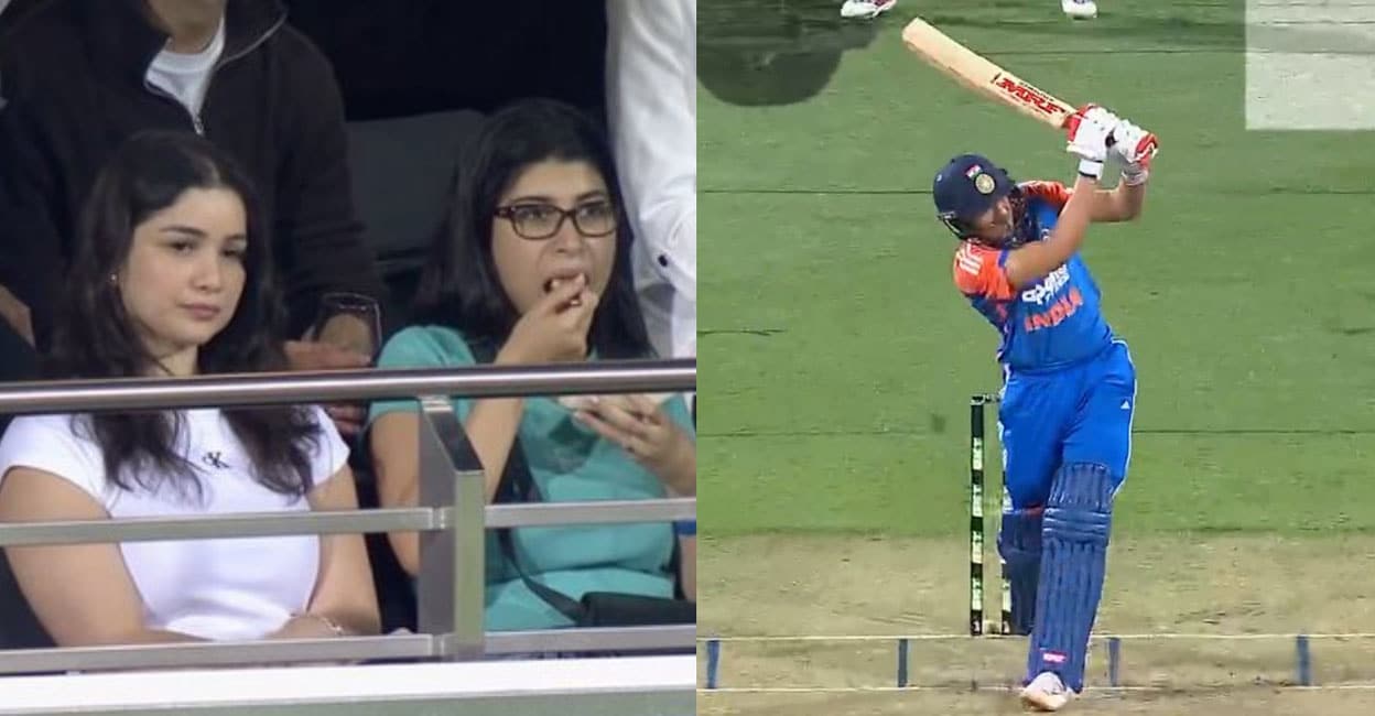 ഗിൽ ബൗണ്ടറിയടിച്ചതിനു പിന്നാലെ സ്ക്രീനിൽ മിന്നിമറഞ്ഞ് സാറ തെൻഡുൽക്കർ, അടുത്ത പന്തില്‍ വിക്കറ്റ്– വി‍ഡിയോ