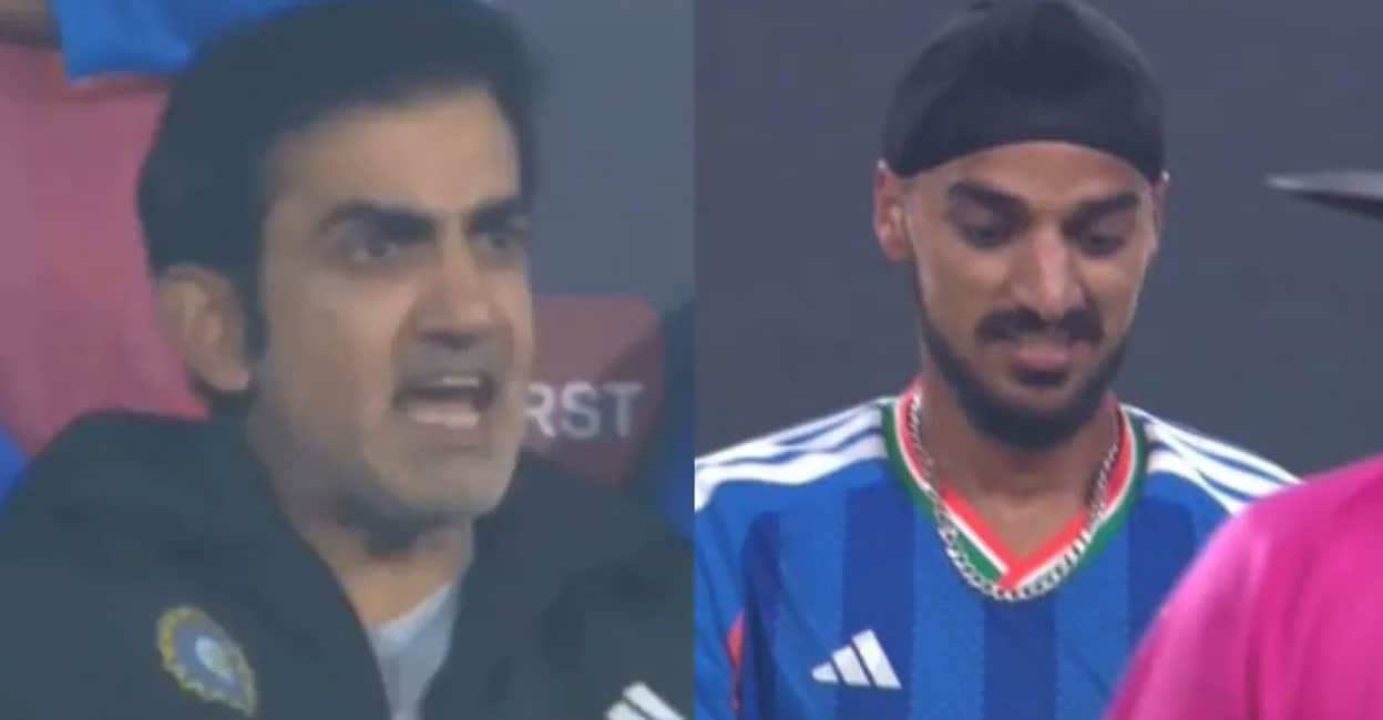 6 Wd Wd 0 Wd Wd Wd Wd 1 2 1 Wd 1: ഒരോവറിൽ 7 വൈഡ്, എറിഞ്ഞത് 13 പന്തുകൾ; അർഷ്‌ദീപിന് ‘പാളി’, ഗംഭീർ ‘കട്ടക്കലിപ്പ്’!