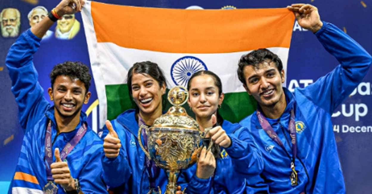 സ്ക്വാഷ് ലോകകപ്പ്: ഇന്ത്യയ്ക്ക് കിരീടം
