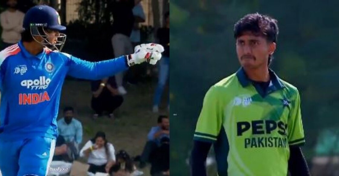 പാക്ക് ബോളറോട് തർക്കിക്കുന്ന വൈഭവ് സൂര്യവംശി