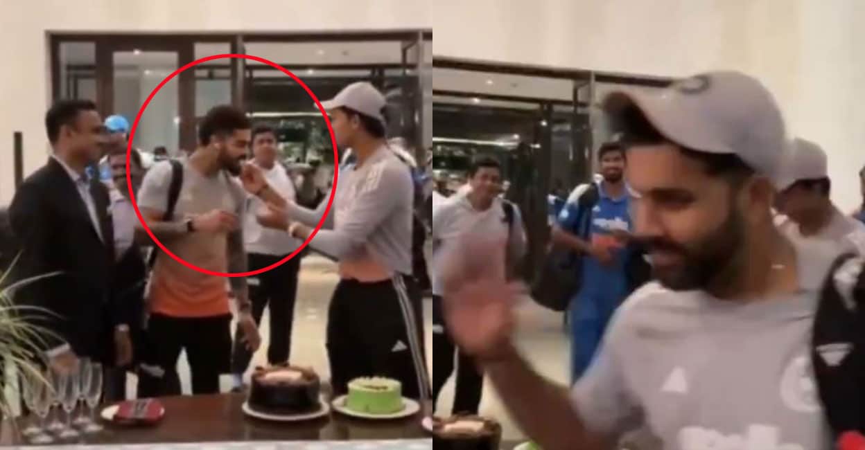 കോലി ഫിറ്റ്നസ് മറന്നോ? ജയ്സ്വാൾ നൽകിയ കേക്ക് ആസ്വദിച്ച് കഴിച്ചു; തടിക്കുമെന്ന് പറഞ്ഞ് സ്ഥലം വിട്ട് രോഹിത്- വി‍ഡിയോ