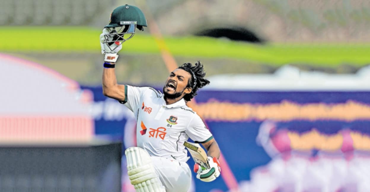 ബംഗ്ലദേശിനെ രക്ഷിച്ച് നജ്മുൽ ഹുസൈൻ ഷാന്റോയും (136*) മുഷ്ഫിഖുർ റഹിമും (105*); ആദ്യ ദിനം 3ന് 292 റൺസ്