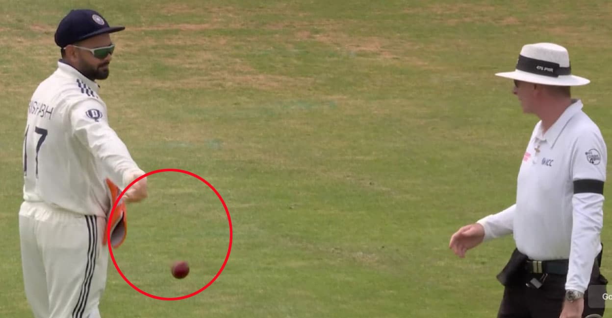 ബോൾ മാറ്റണമെന്ന ആവശ്യവുമായി ഋഷഭ് പന്ത്, ബുമ്ര അഭ്യർഥിച്ചിട്ടും അടുക്കാതെ അംപയർ‍; വലിച്ചെറിഞ്ഞ് രോഷപ്രകടനം- വിഡിയോ