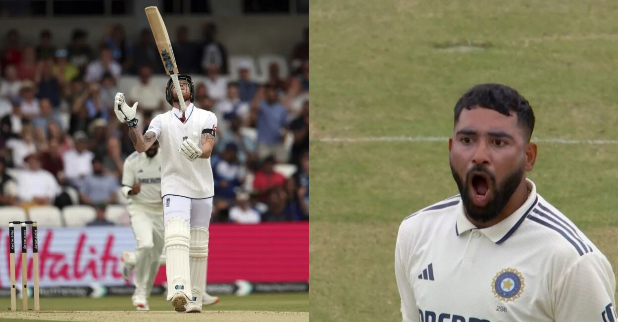 വിക്കറ്റ് നേടിയപ്പോൾ കലിപ്പ് ലുക്കിട്ട് മുഹമ്മദ് സിറാജ്, ബാറ്റ് മുകളിലേക്കെറിഞ്ഞ് ഇംഗ്ലണ്ട് ക്യാപ്റ്റൻ– വിഡിയോ