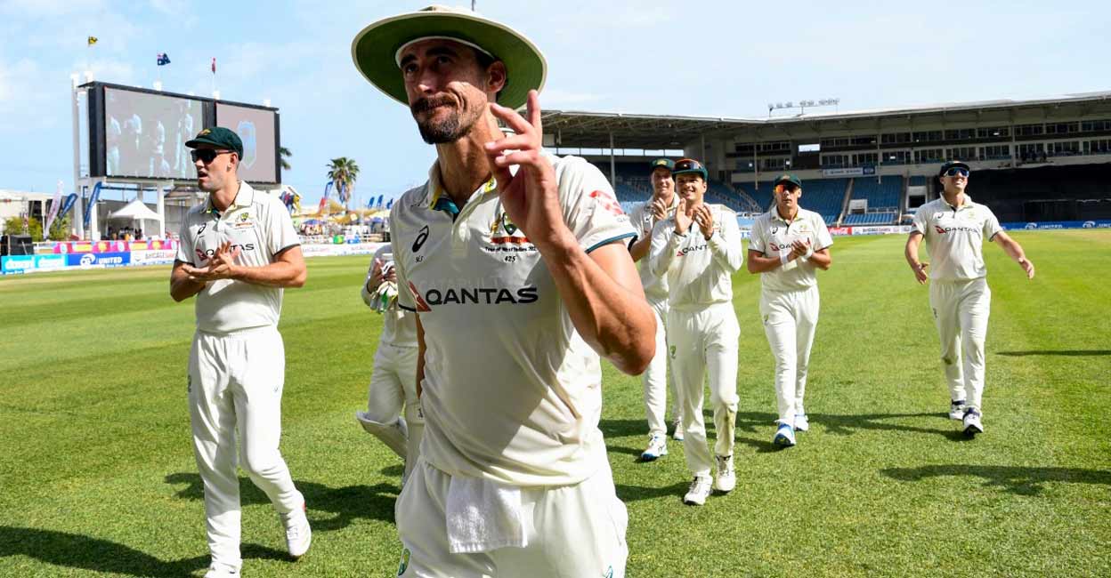 നൂറാം ടെസ്റ്റിൽ ഏഴു വിക്കറ്റു വീഴ്ത്തി സ്റ്റാർക്ക്, 204 റൺസ് വിജയലക്ഷ്യം പിന്തുടർന്ന വെസ്റ്റിന്‍‍ഡീസ് 27ന് പുറത്ത്!