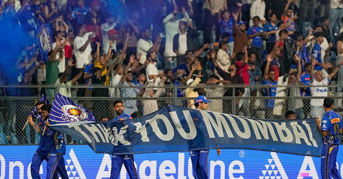 വാങ്കഡെ സ്റ്റേഡിയത്തിൽ നിന്നുള്ള ദൃശ്യം (ഫയൽ ചിത്രം, X/@mipaltan)