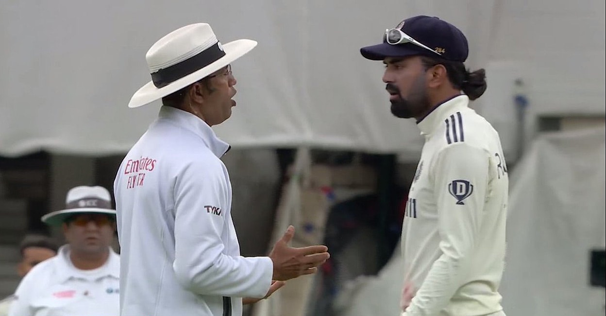 ഞങ്ങൾ പിന്നെ എന്തു ചെയ്യണം? മിണ്ടാതെ വീട്ടിൽ പോകണോ?: ഇടപെട്ട ധർമസേനയ്‌ക്കെതിരെ രാഹുൽ, കളി കഴിഞ്ഞ് കാണാമെന്ന് ധർമസേന- വിഡിയോ